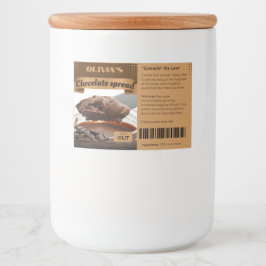 FUNNY Chocoholics mit Namen Schokolade Spread Labe Lebensmitteletikett