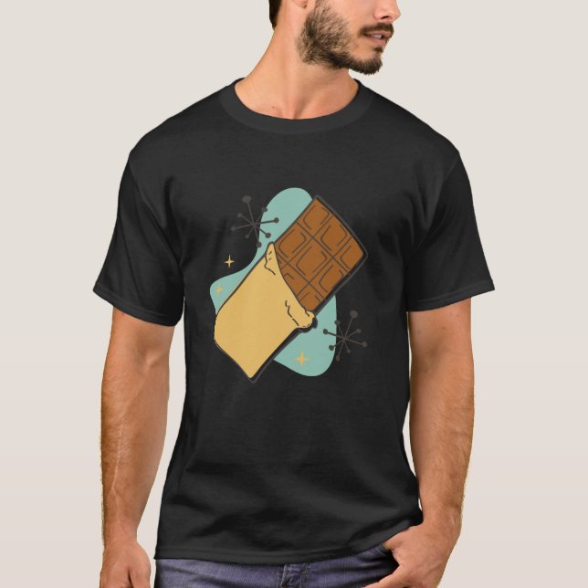 Funny Chocolate Bar Comic Kunst für Männer Frauen  T-Shirt (Vorderseite)