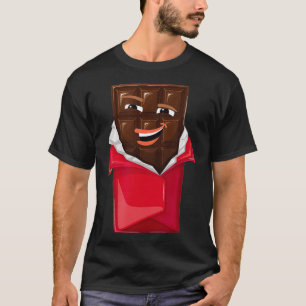 Funny Chocolate Bar mit einer lächelnden Gesichtss T-Shirt