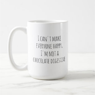 Funny Chocolate Digestive Happy Kaffeetasse