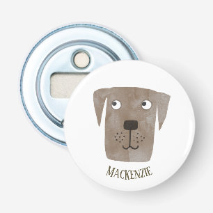 Funny Chocolate Labrador Retriever Dog Individuell Flaschenöffner