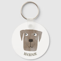 Funny Chocolate Labrador Retriever Dog Individuell