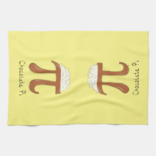 Funny Chocolate Pi Symbol Mathematiker Lehrer Geschirrtuch