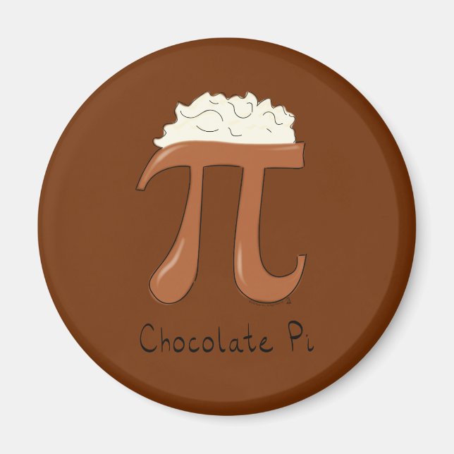 Funny Chocolate Pi Symbol Mathematiker Lehrer Magnet (Vorne)