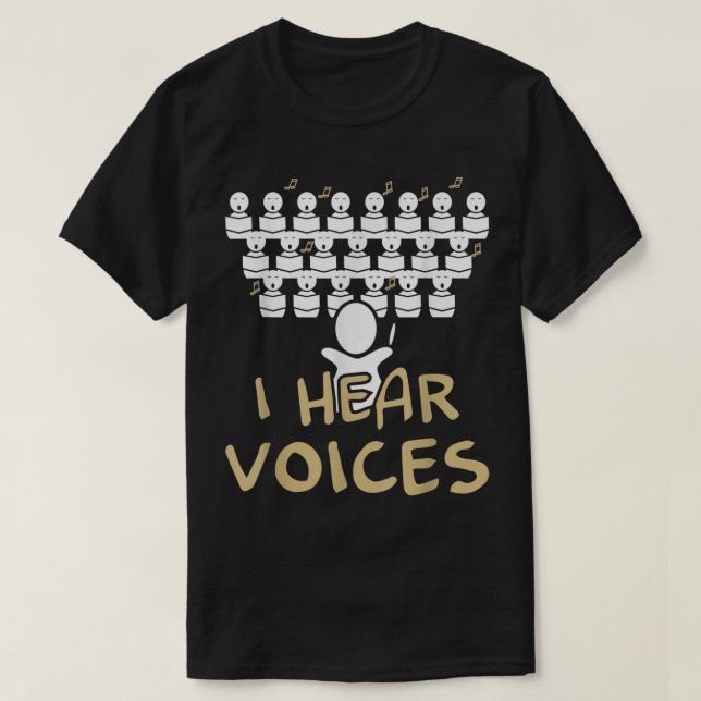 Funny Choir Director Music Design T-Shirt (Design vorne)