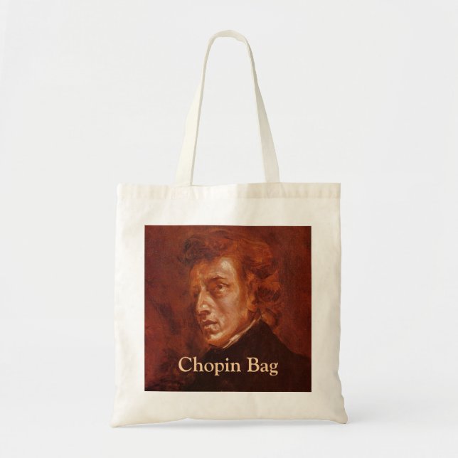 Funny Chopin Bag - beidseitig bedrucken Tragetasche (Vorne)
