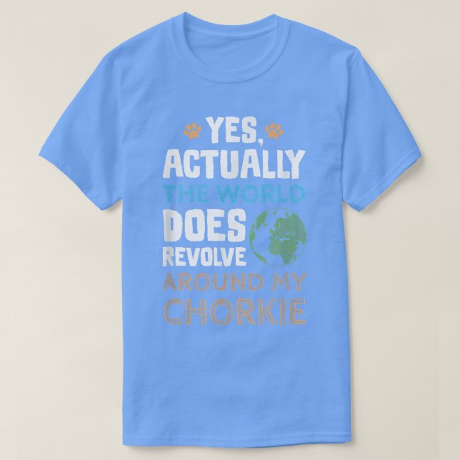 Funny Chorkie Dog T-Shirt (Design vorne)