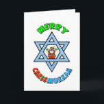 Funny Chrismukkah Friend Grußkarte Feiertagskarte<br><div class="desc">Der Begriff "Chrismukka" begann 2003 in einer Fernsehsendung namens "The O.C.". Es kann interpretiert werden als (1) die Mischung von Weihnachten und Hanukkah während der Ferienzeit in den Zuhause, wo man jüdisch und einer von Christlich protestantischem Glauben ist. Es ist eine Möglichkeit, beide Seiten einer Zweireligionsfamilie zu feiern und Gefühle...</div>