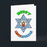 Funny Chrismukkah Friend Grußkarte Feiertagskarte<br><div class="desc">Der Begriff "Chrismukka" begann 2003 in einer Fernsehsendung namens "The O.C.". Es kann interpretiert werden als (1) die Mischung von Weihnachten und Hanukkah während der Ferienzeit in den Zuhause, wo man jüdisch und einer von Christlich protestantischem Glauben ist. Es ist eine Möglichkeit, beide Seiten einer Zweireligionsfamilie zu feiern und Gefühle...</div>