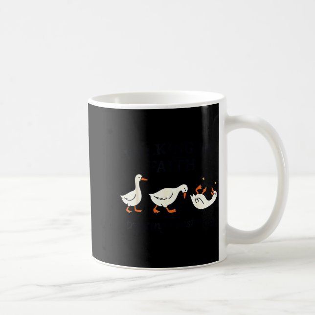 Funny Christian – Walking By Faith Tripng Constant Kaffeetasse (Rechts)