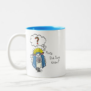 Funny Christlich Christmas Niedliche Schafe Zweifarbige Tasse