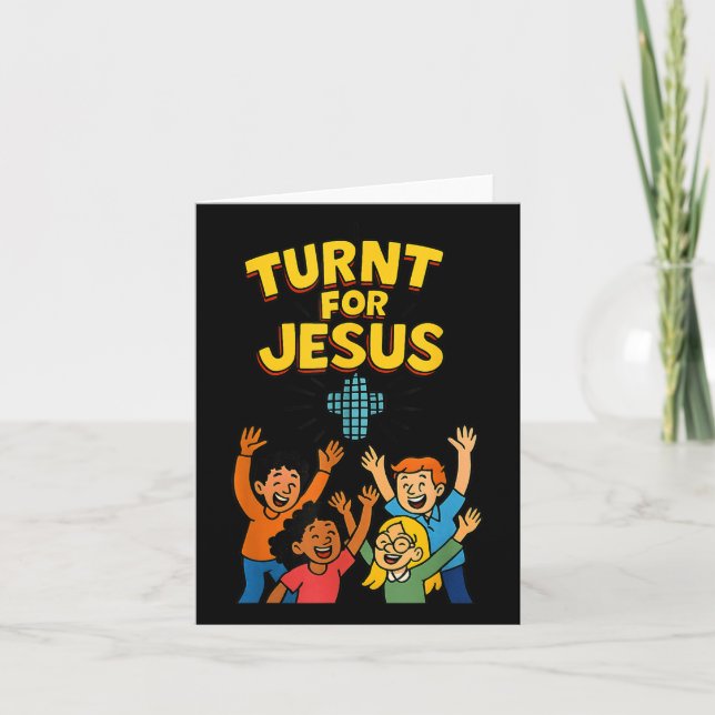 Funny Christlich Faith Party Lob für Jesus Karte (Vorderseite)