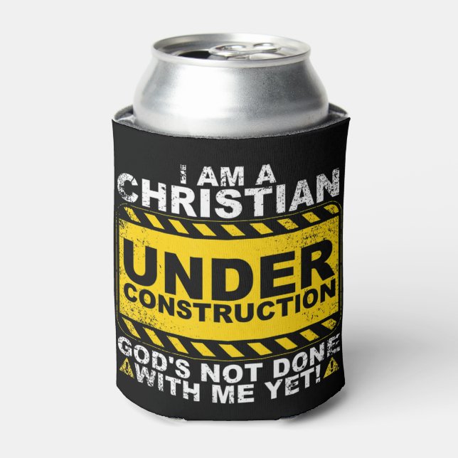 Funny Christlich unter Baugift katholisch Dosenkühler (Kanne Vorderseite)