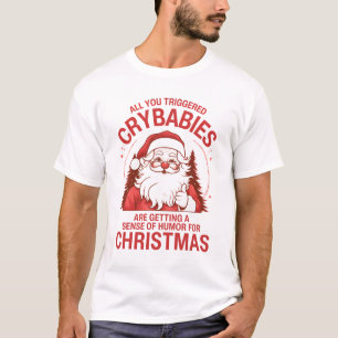 Funny Christmas Anti Geweckt Weihnachtsmann T-Shirt