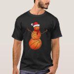Funny Christmas Basketball Balls Santa Snowman T S T-Shirt<br><div class="desc">Weihnachtsbasketball Balls Weihnachtsmann T Shirt T Shirt</div>