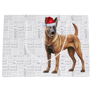 Funny Christmas Belgisch Malinois Dog Lover Große Geschenktüte