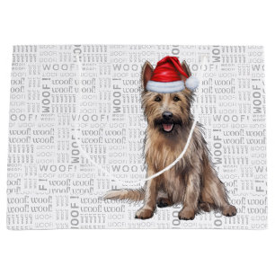 Funny Christmas Berger Picard Dog Lover Große Geschenktüte