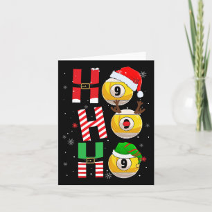 Funny Christmas Billiards Ho Ho Ho Xmas Matching P Karte