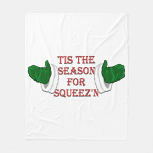 Funny Christmas Blanket Holiday Fleece Blanket