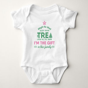 Funny Christmas Bodysuit Baby Girls Ich bin das Ge Strampler