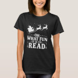 Funny Christmas Bookworm Santa Claus Xmas Reading T-Shirt<br><div class="desc">Funny Christmas Bookworm Weihnachtsmann Weihnachten Weihnachtsbücher lesen</div>