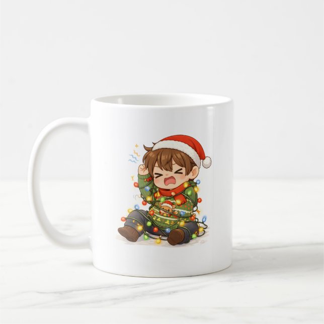 Funny Christmas Boy Mug Kaffeetasse (Links)