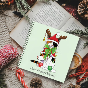 Funny Christmas Calico Cat Notizbuch