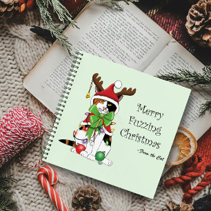 Funny Christmas Calico Cat Notizbuch