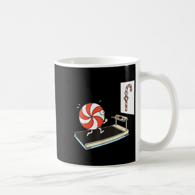 Funny Christmas Candy Cane Peppermint Candy Humor  Kaffeetasse (Rechts)