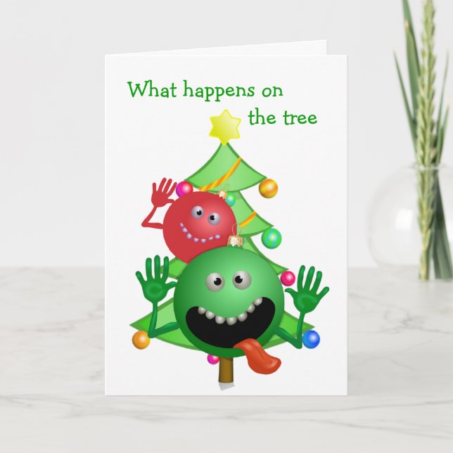 Funny Christmas Card Feiertagskarte (Vorderseite)