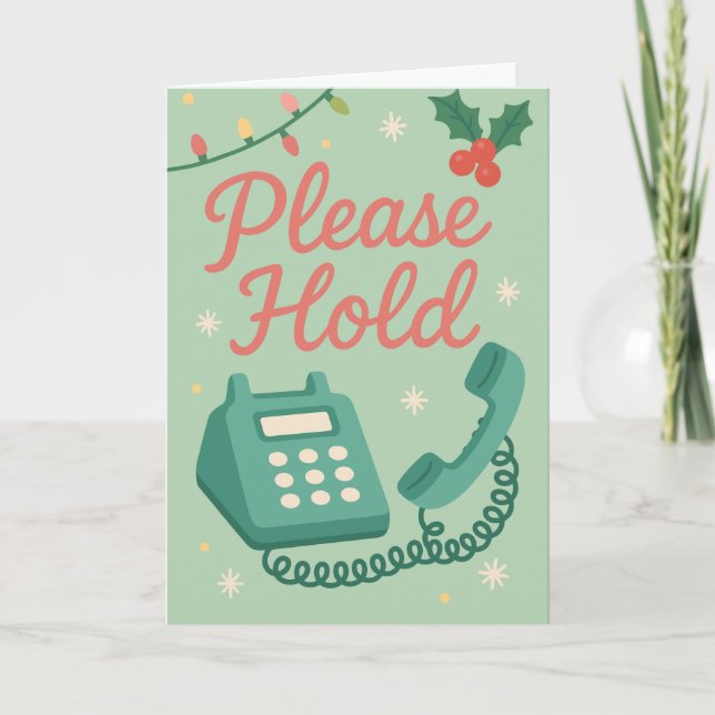 Funny Christmas Card for Front Desk Worker Karte (Vorderseite)