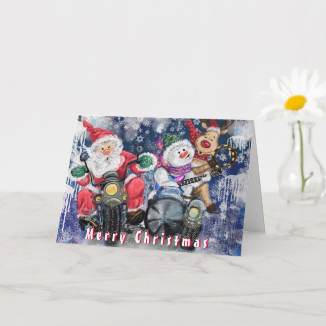 Funny Christmas Card mit Happy Friends Karte (Kleine Pflanze)