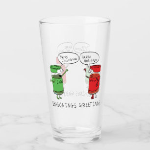 Funny Christmas Cartoon Cooking Gewürze Glas