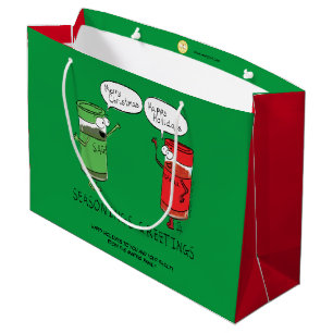 Funny Christmas Cartoon Cooking Gewürze Große Geschenktüte
