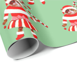 Funny Christmas Cat Gift Wrapping Paper Geschenkpapier