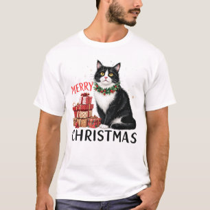 Funny Christmas Cat Sublimierung T-Shirt