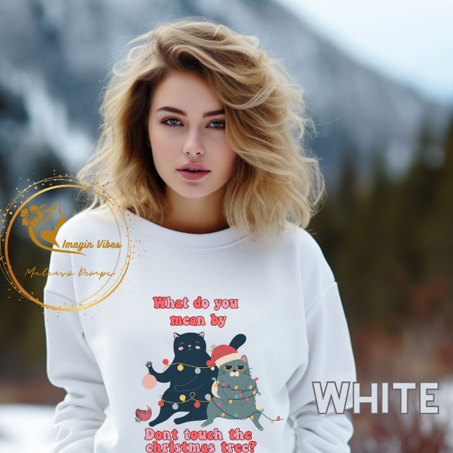 Funny Christmas Cat Sweatshirt (Von Creator hochgeladen)