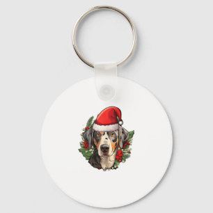 Funny Christmas Catahoula Leopard Dog Schlüsselanhänger