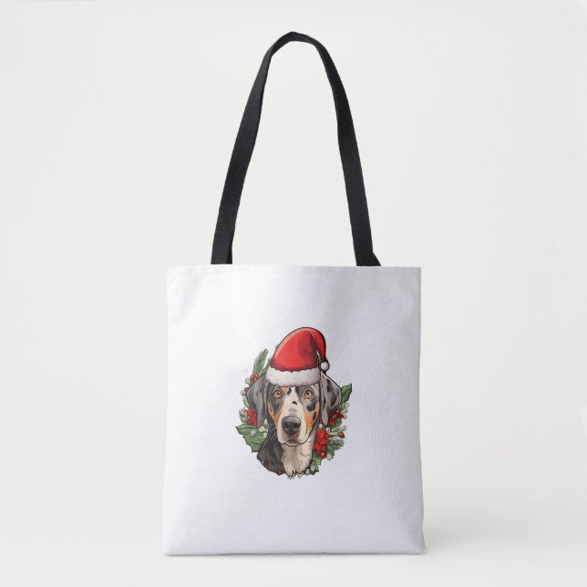 Funny Christmas Catahoula Leopard Dog Tasche (Vorderseite)