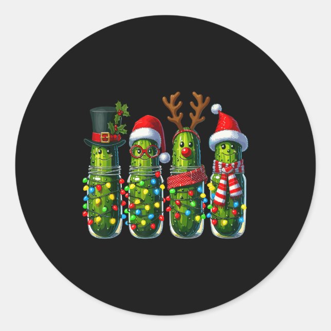 Funny Christmas Ckles  Runder Aufkleber (Vorderseite)