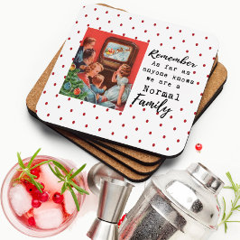 Funny Christmas Coaster Retro Best Friend Normal Getränkeuntersetzer