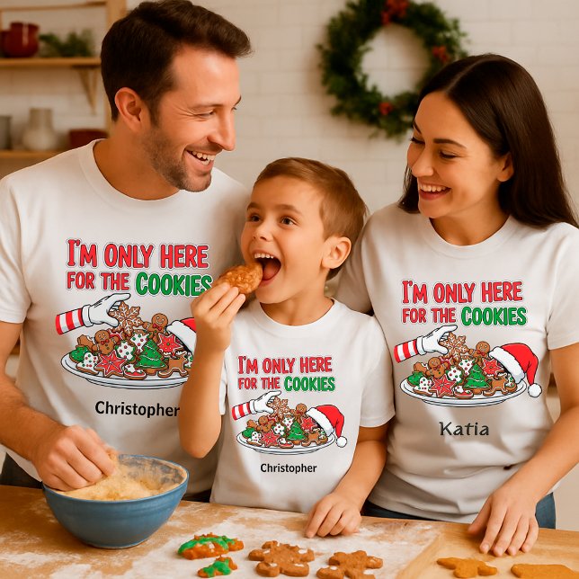 Funny Christmas Cookies – Custom Name T-Shirt (Von Creator hochgeladen)