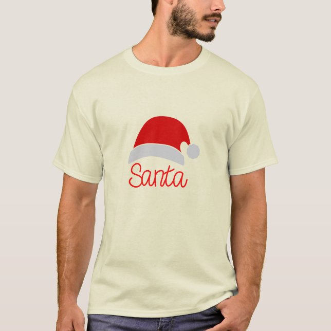 Funny Christmas Couple Matching Mr. Weihnachtsmann T-Shirt (Vorderseite)