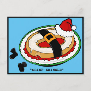 FUNNY CHRISTMAS CRISP KRINGLE POSTCARD FEIERTAGSPOSTKARTE