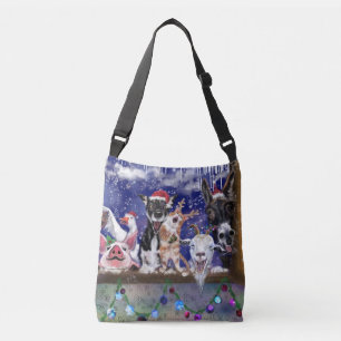 Funny Christmas Crossbody Bag Tragetaschen Mit Langen Trägern