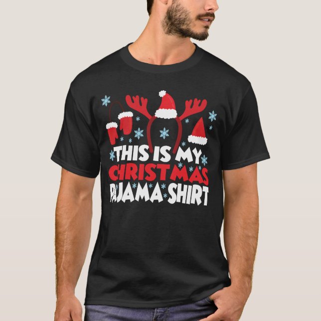 Funny Christmas_ Das ist mein Weihnachts-Pajama T-Shirt (Vorderseite)