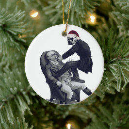 Funny Christmas Dentist Keramik Ornament