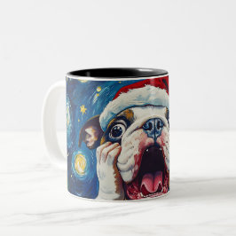 Funny Christmas dog Mugs Wird Merry Christmas Mug Zweifarbige Tasse