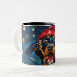 Funny Christmas dog Mugs Wird Merry Christmas Mug Zweifarbige Tasse