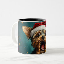 Funny Christmas dog Mugs Wird Merry Christmas Mug